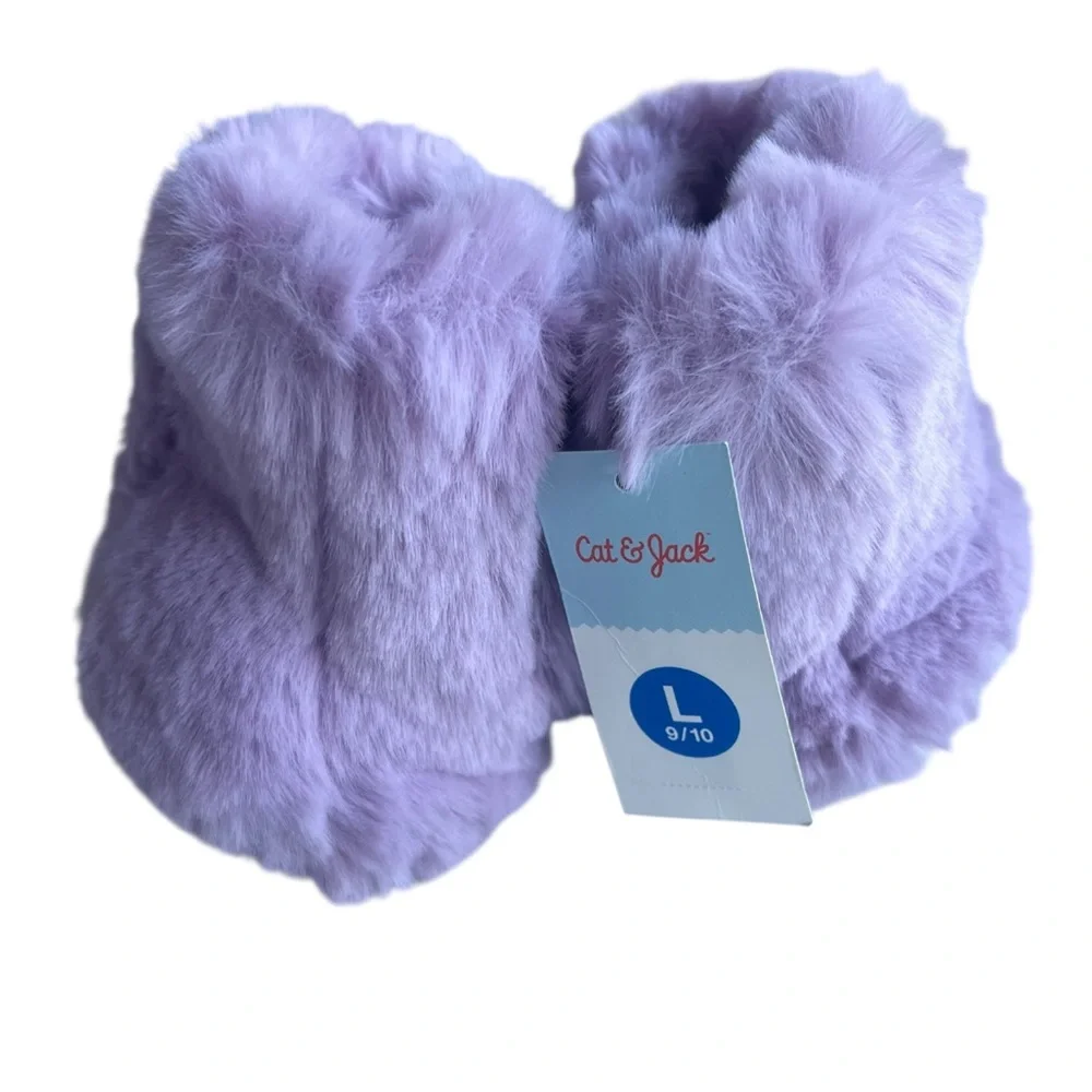 Cat & Jack Purple Kids Slippers